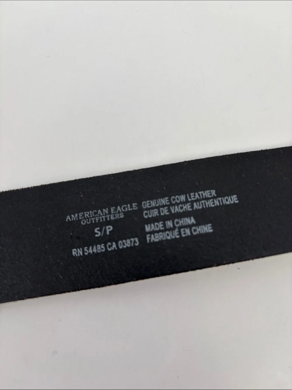 American Eagle Black Leather Belt Women’s Size Small